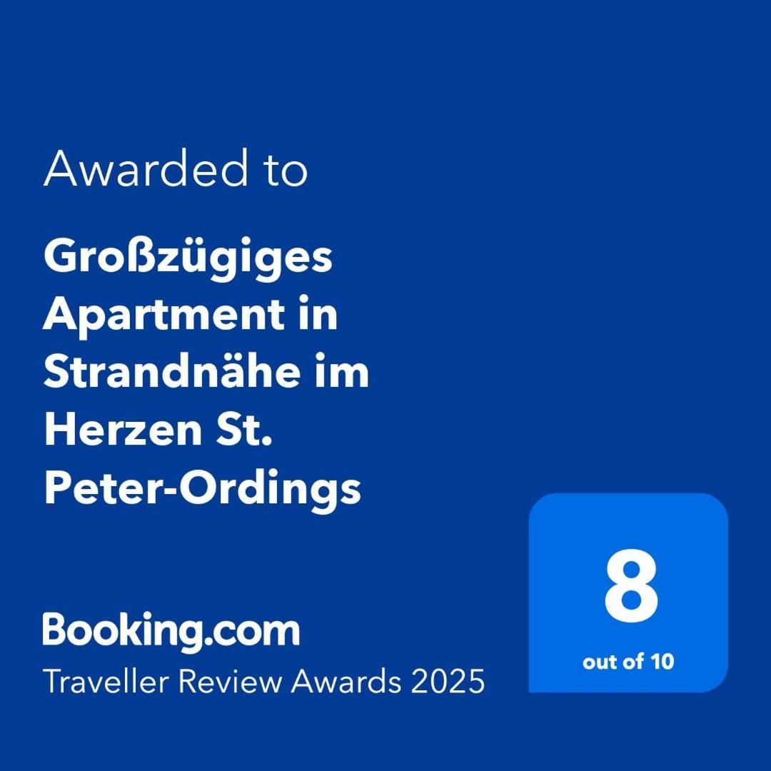 Grosszuegiges Apartment In Strandnaehe Im Herzen St. Peter-Ordings 圣彼得奥尔丁 外观 照片